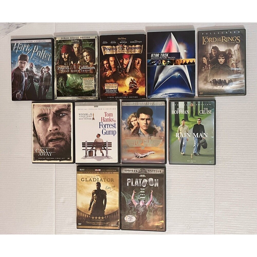 Lot Of 11 Hit DVD Movie Bundle Tom Hanks Tom Cruise Johnny Depp Harry Potter